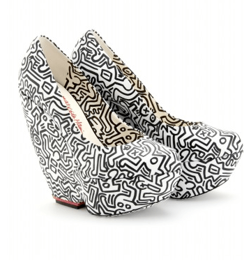 Nicholas Kirkwood Keith Haring Platform Pumps