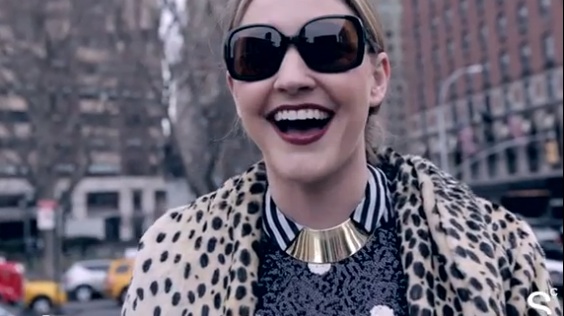 Video street style: Meaghan Moynahan is conservative from 9 5, sequins and leopard after
