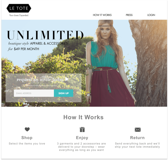 Home page Screenshot