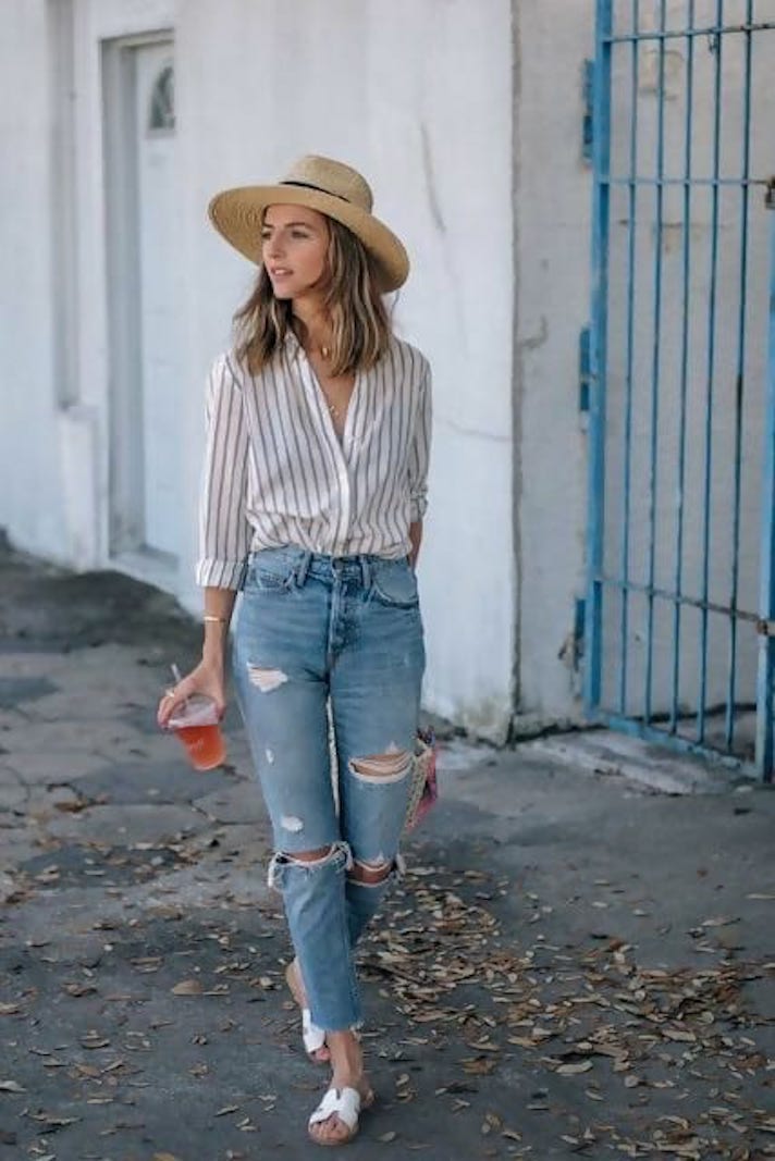 STYLECASTER | How to Wear Ripped Jeans: Street Style Inspiration