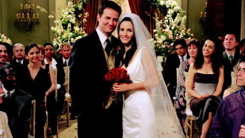 Monica and Chandler Friends wedding