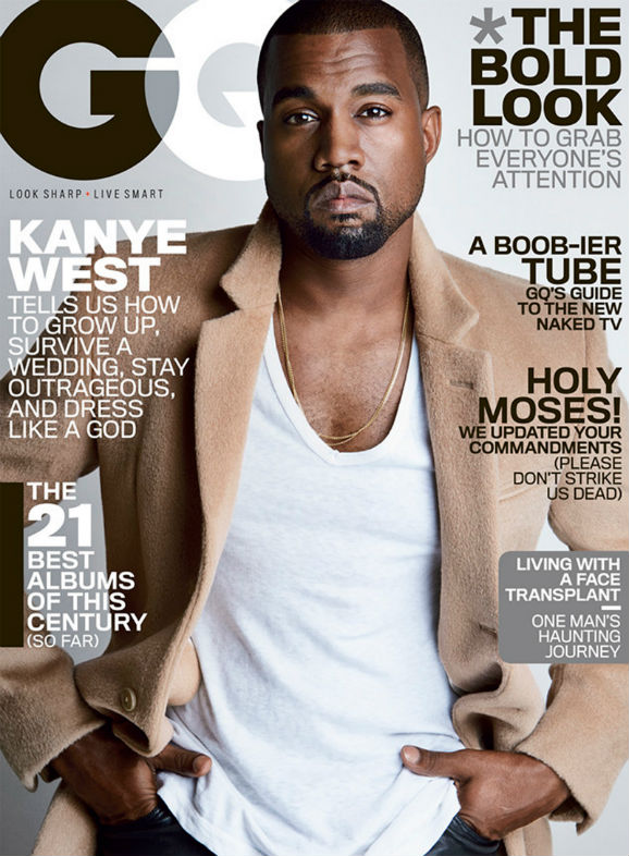 kanye west GQ 2014 kim kardashian blowfish balenciaga