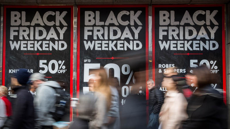 Black Friday Bargain Hunters Hit The Streets