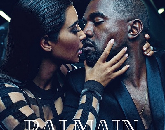 kimye balmain 2014