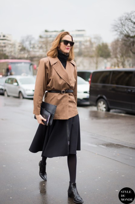 Belt your coat jacket.