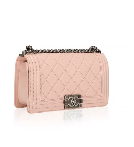Chanel pink quilted bag