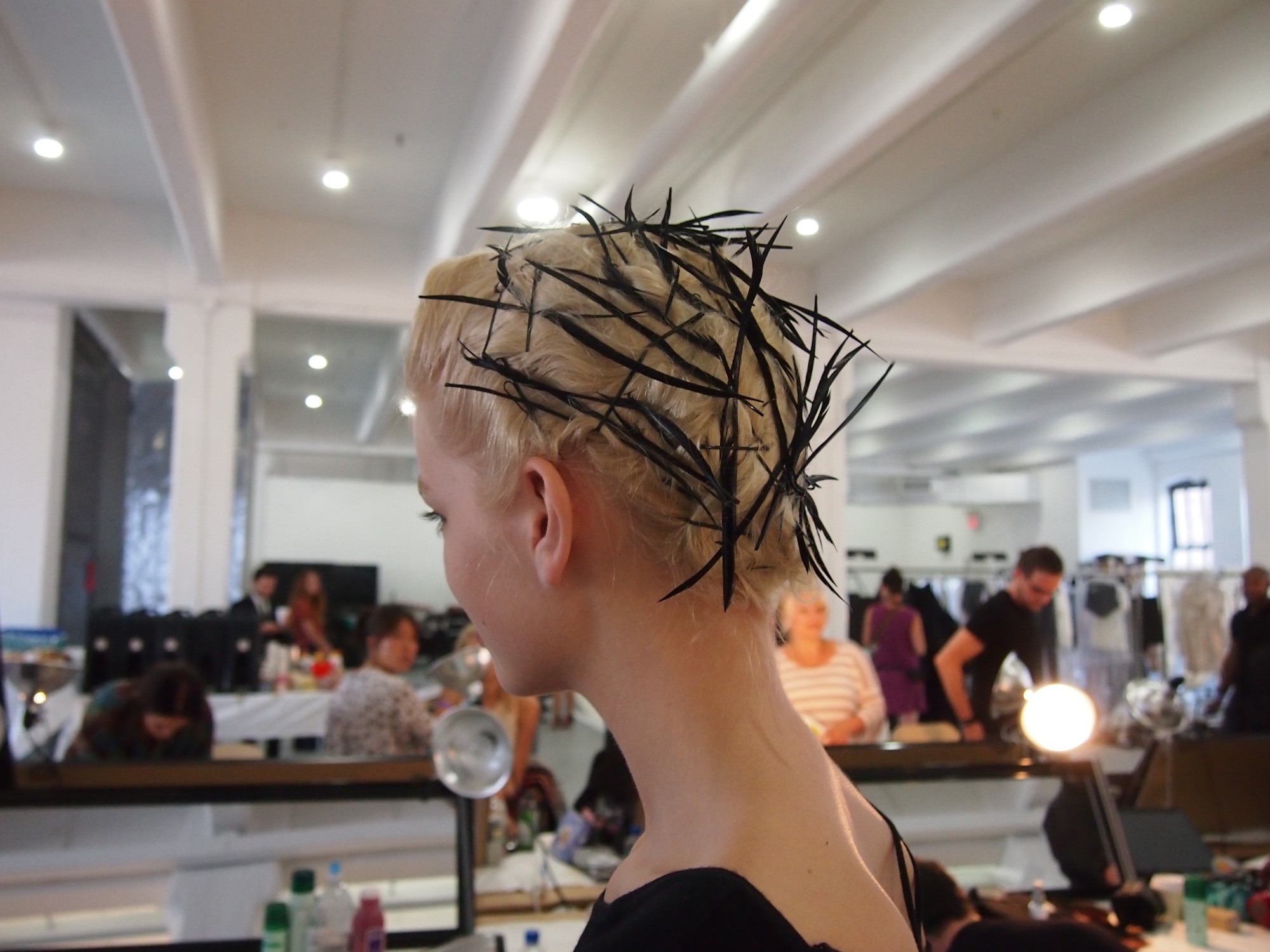 NYFW SS 2012: Jason Wu's Intricate Feathers & Matte Red Lips
