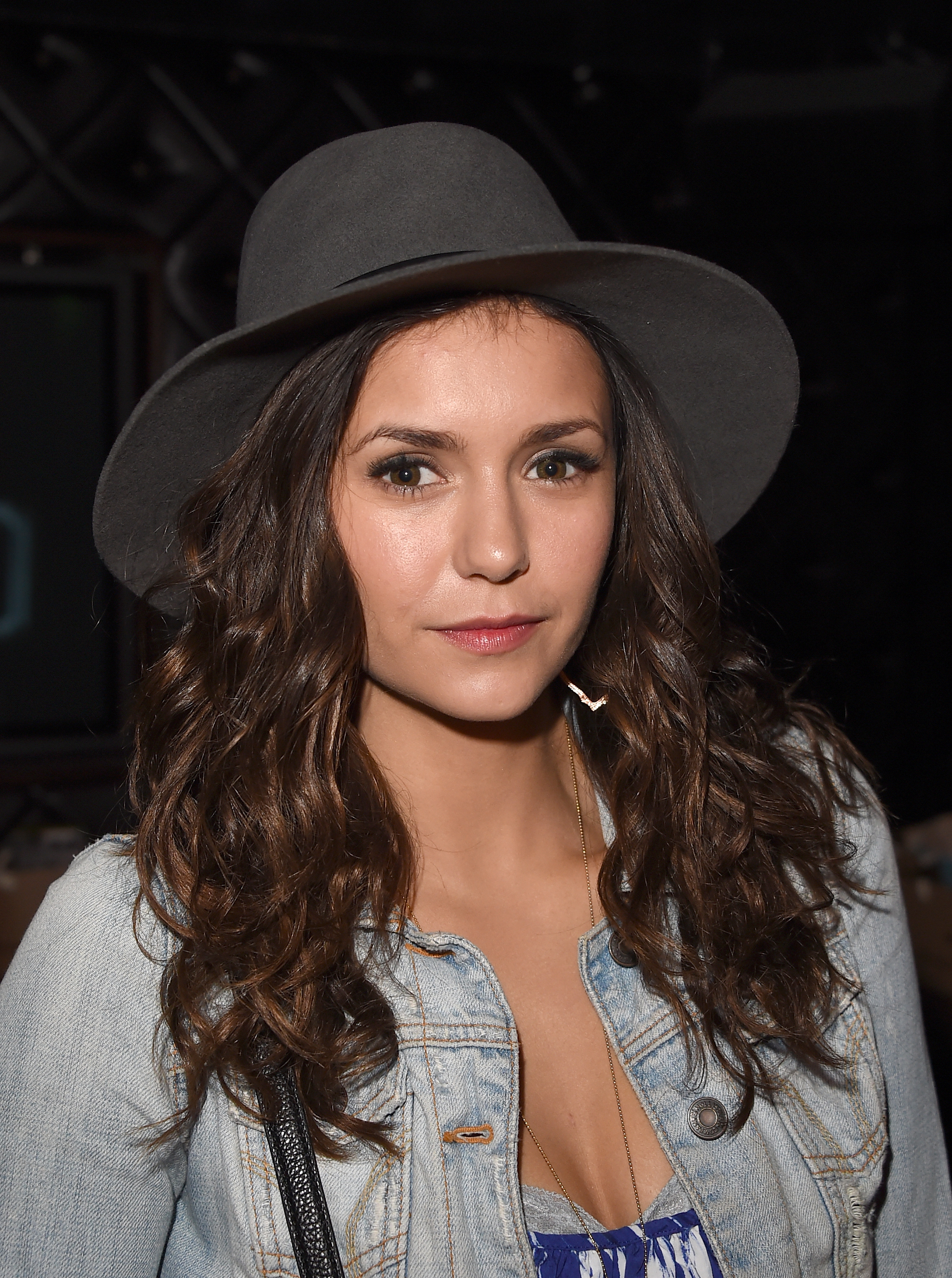 nina dobrev curly hair