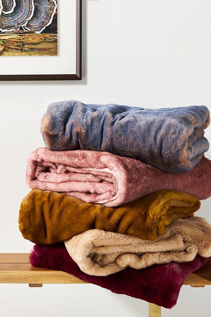 Hover your mouse over an image to zoom. Aleksi Faux Fur Throw Blanket