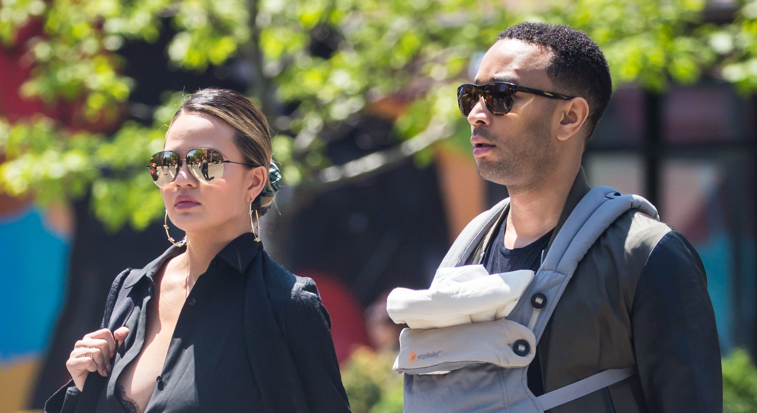 John Legend Rocks Luna to Sleep in Chrissy Teigen's Snapchat