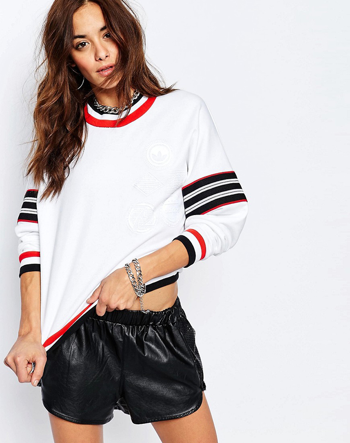 adidas Originals Crew Neck Sweatshirt With Patches, $52 (was $65); at ASOS