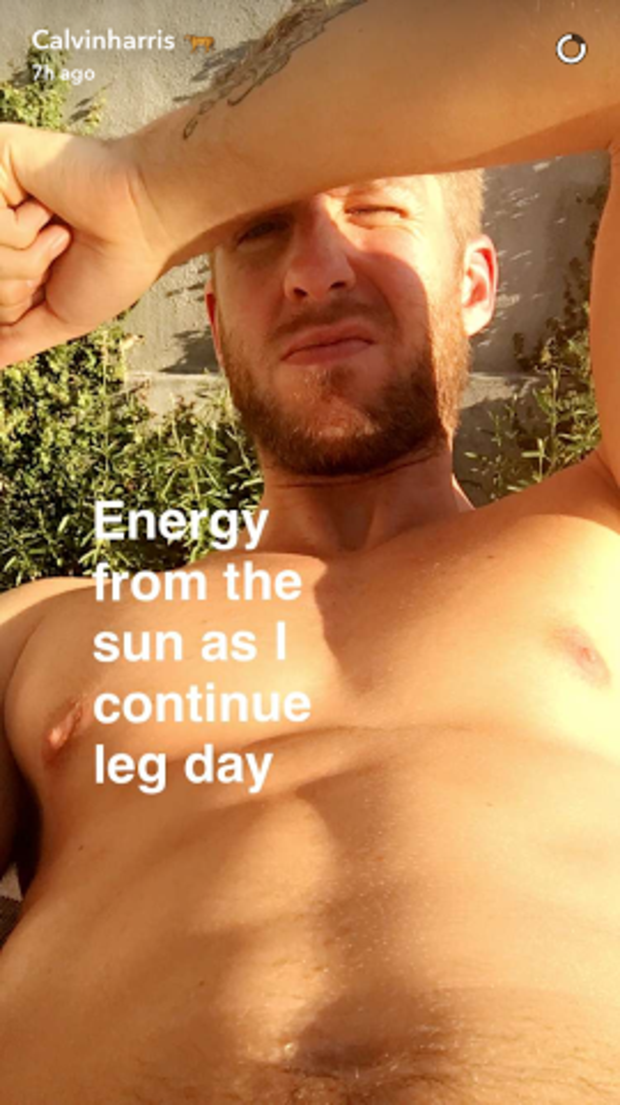 calvin harris snapchat