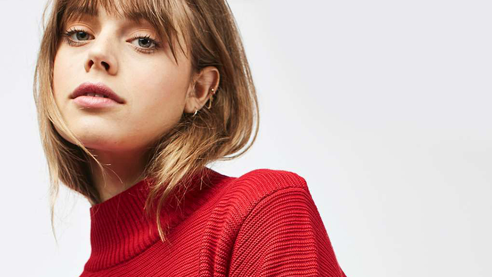 topshop red sweater