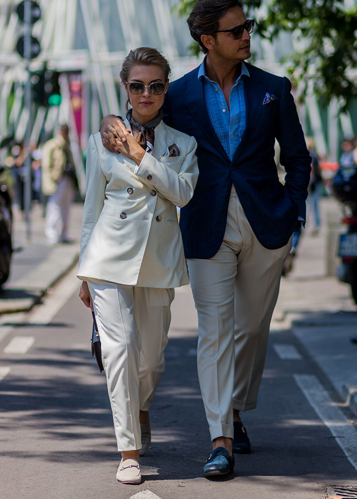 Couple in Work Clothes