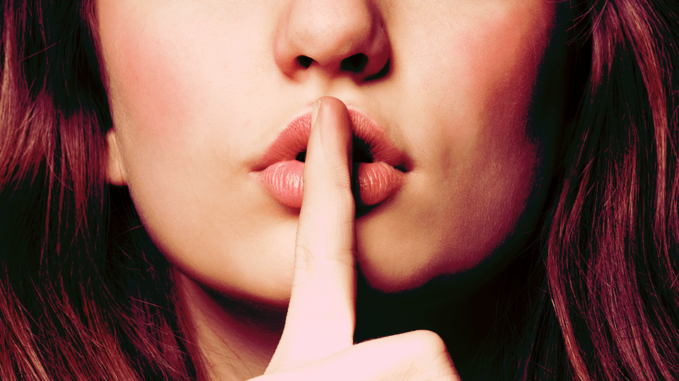 Woman Saying Shh