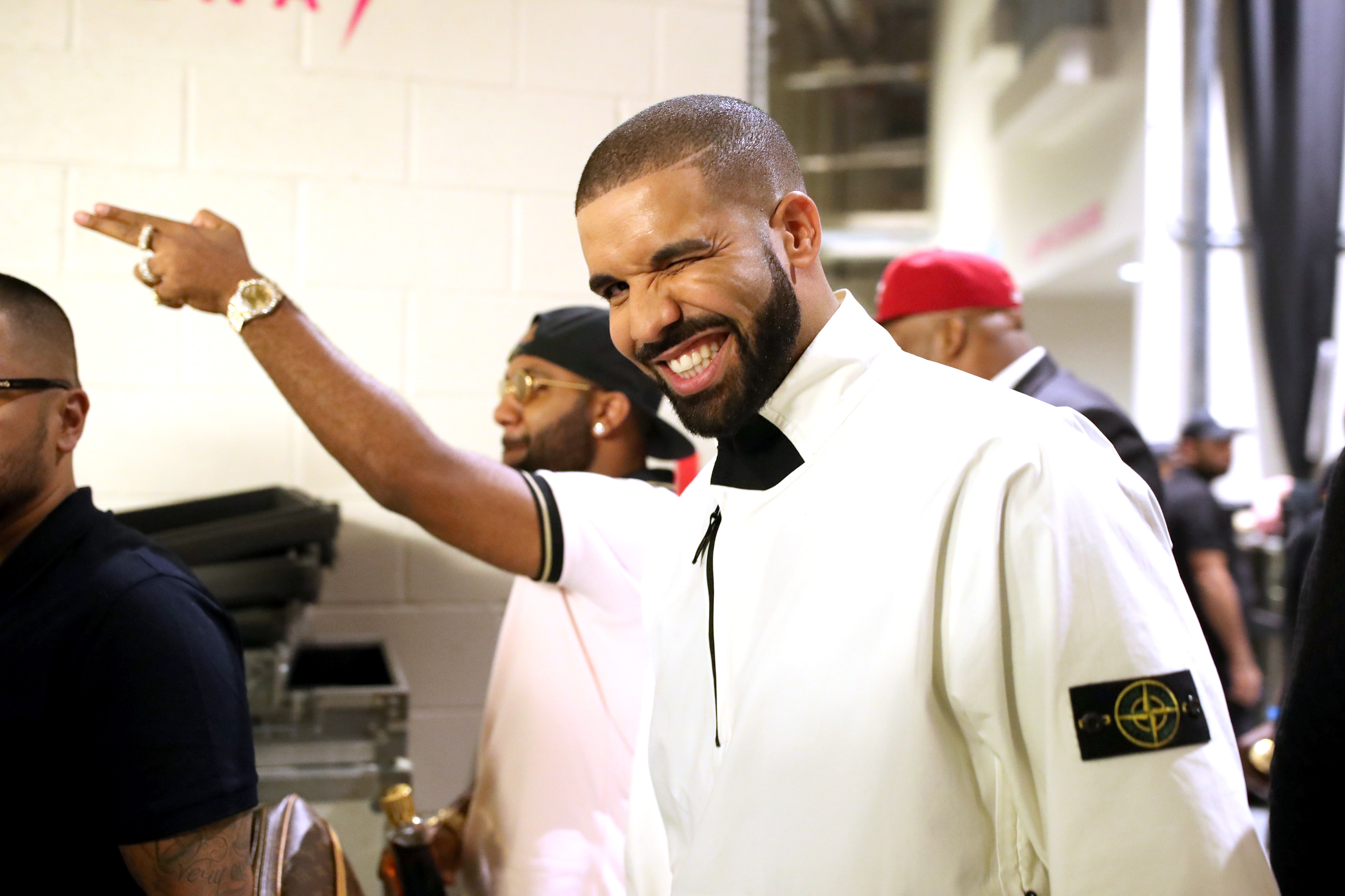 Drake backstage at the 2017 Billboard Music Awards
