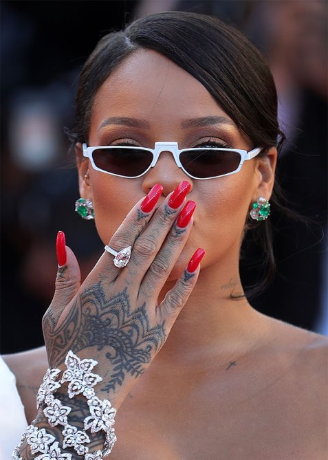 Rihanna Hand Poke Tattoo