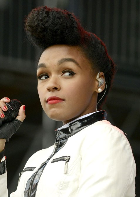 STYLECASTER | Celebrity Pompadours | Janelle Monaé