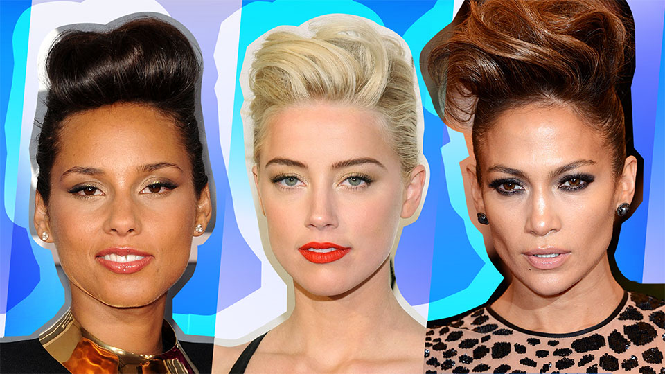 Celebrity Pompadour Hairstyles