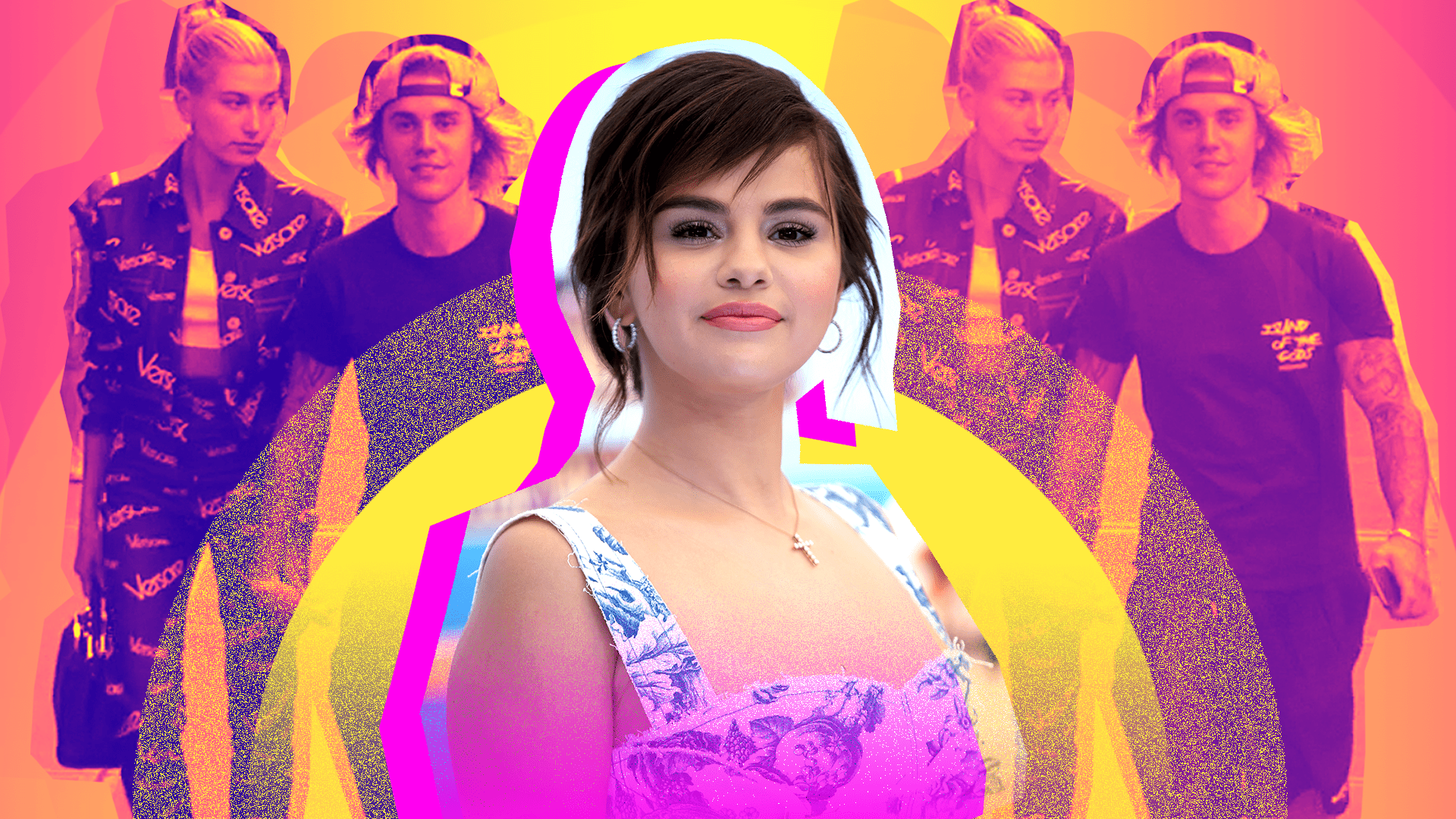 Selena Gomez, Justin Bieber, Hailey Baldwin