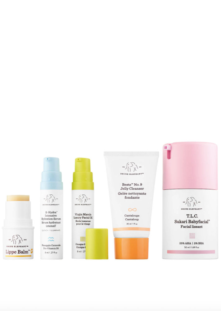 STYLECASTER | Jet-Set Holiday Kits | Drunk Elephant The Big Reveal Kit