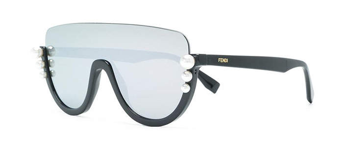 STYLECASTER | Embellished Pieces | Pearl-Embellished Oversized Sunglasses