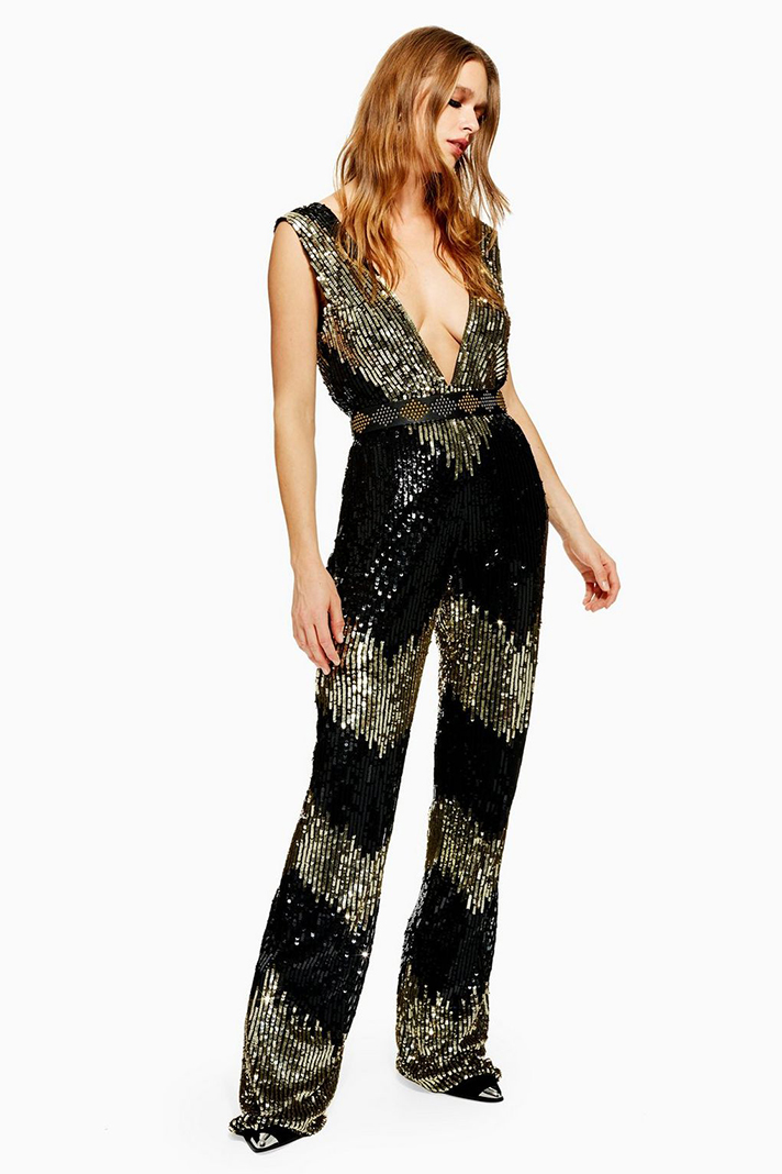 STYLECASTER | Sequin Jumpsuits Are the Trendiest (and Comfiest) Way to Dress Up This Holiday Season