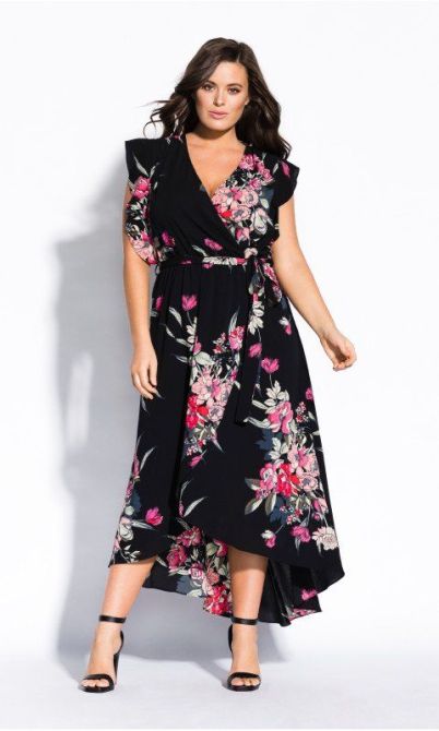STYLECASTER | Plus-Size Winter Maxi Dress to Shop