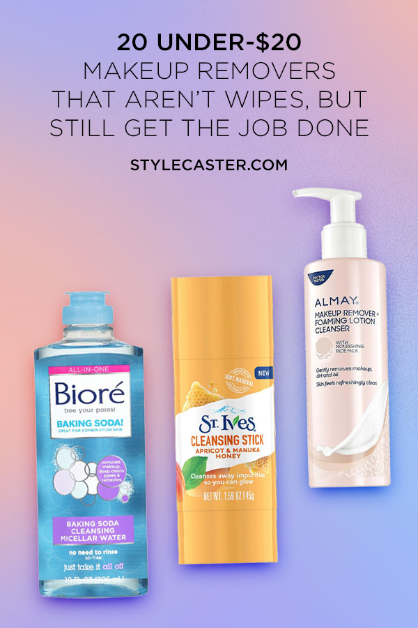 Makeup wipes kind-of suck. We’re not saying you need to swear them off forever, but everyday use of even the gentlest cloths can leave the skin red, chapped and irritated; especially if you wear heavy makeup.Though other forms of makeup removal aren’t as convenient, they do feel a lot nicer on the skin and usually come with cleansing benefits too, so you can cut your routine down a few steps. Ahead, 20 balms, oils, sticks and micellar waters that get the job done and won’t cost a lot either. | STYLECASTER | #Beauty #BeautyTips