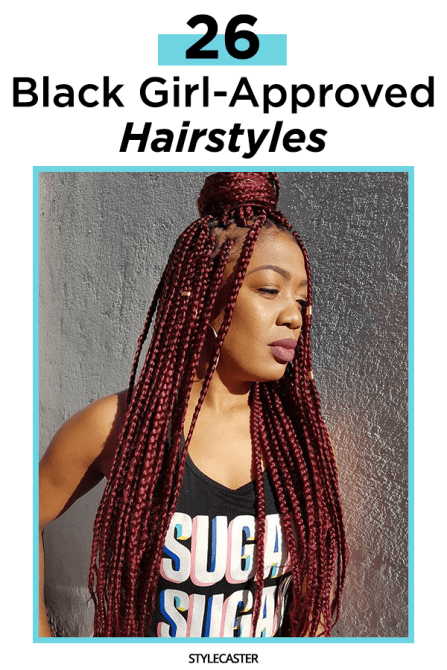 STYLECASTER | hair | hair inspiration | black girl hairstyles | natural hair | braids | curly hair