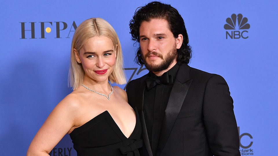 Kit Harington & Rose Leslie Golden Globes 2020 Photos: See PDA Pics