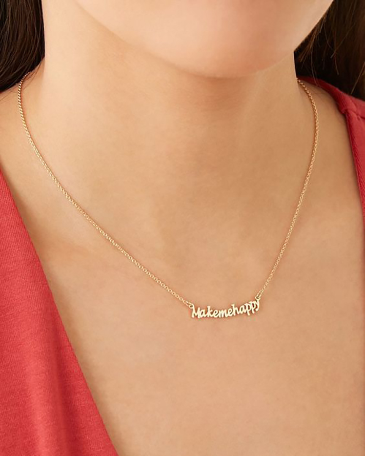 STYLECASTER | Word and Name Jewelry Is Having a Moment, Because Carrie Bradshaw Is a Forever Fashion Icon