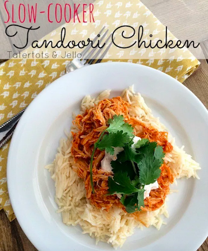 STYLECASTER | 17 Slow-Cooker Indian Recipes That Are Better Than Takeout | Shredded Tandoori Chicken
