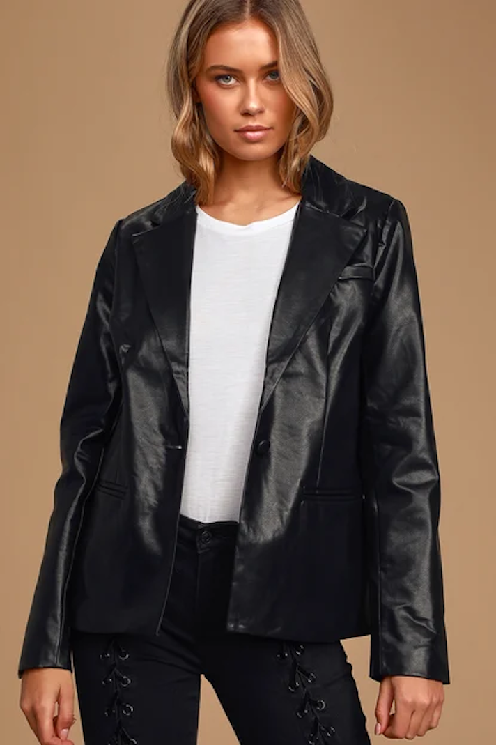 Leather Blazer