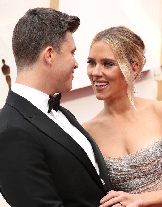 Colin Jost & Scarlett Johansson Oscars 2020 4