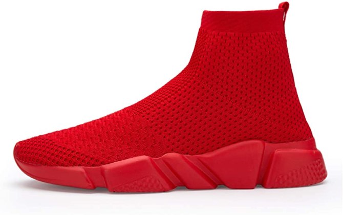 STYLECASTER | Summer Sneaker Trends 2020 | red sock sneaker
