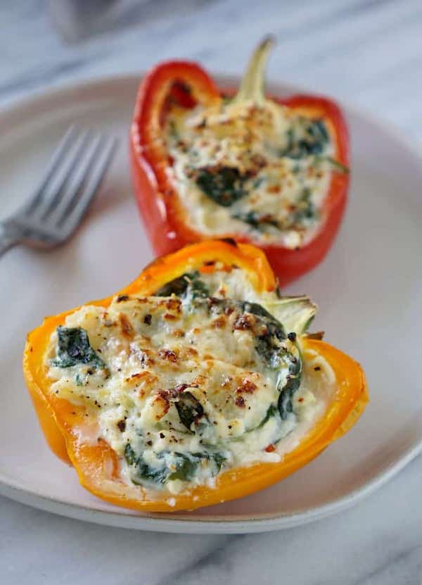 STYLECASTER | Easy Keto Recipes | stuffed peppers