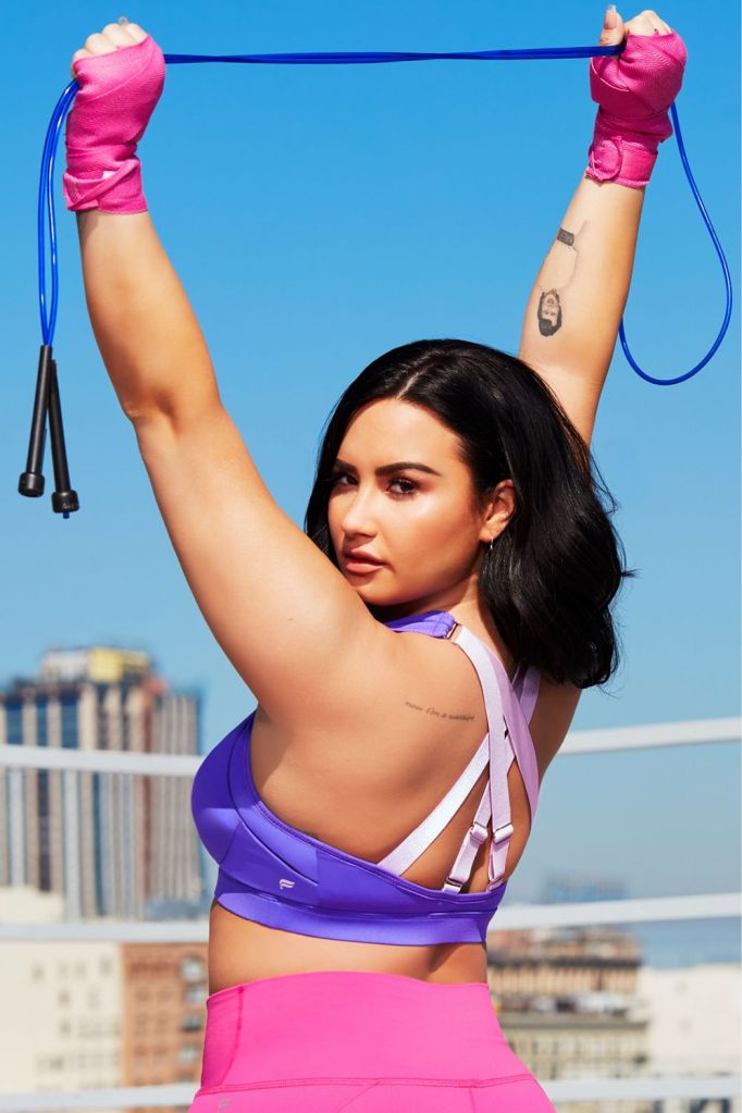STYLECASTER | Demi Lovato x Fabletics | sports bra