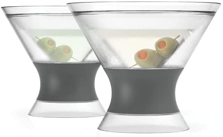 Host stemless martini glasses