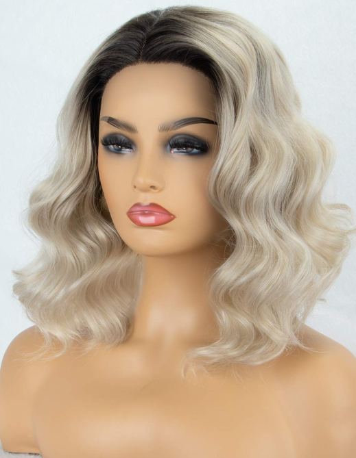 Kryssma Short Wavy Bob Lace Wig