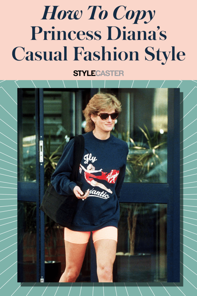 STYLECASTER | Princess Diana Casual Style | Princess Daina fashion | Princess Diana photos | Princess Diana hair | Princess Diana outfits | Princess Diana fashion casual | Princess Diana street style | athleisure style | baddie outfit
