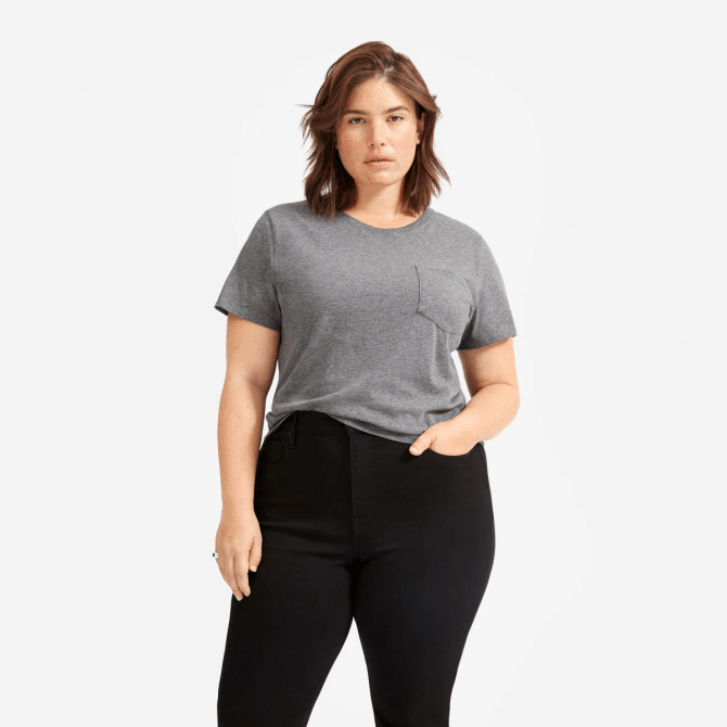 STYLECASTER | Everlane Sale May 2020 | gray t-shirt