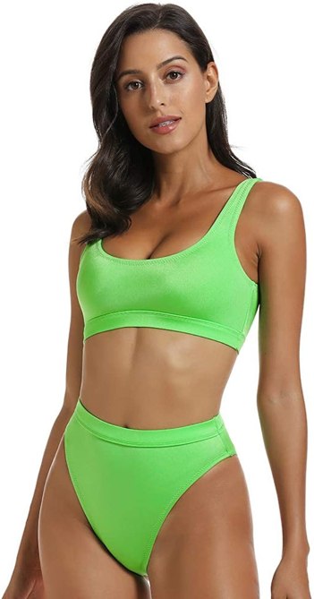 STYLECATER | Kylie Jenner Green Bikini