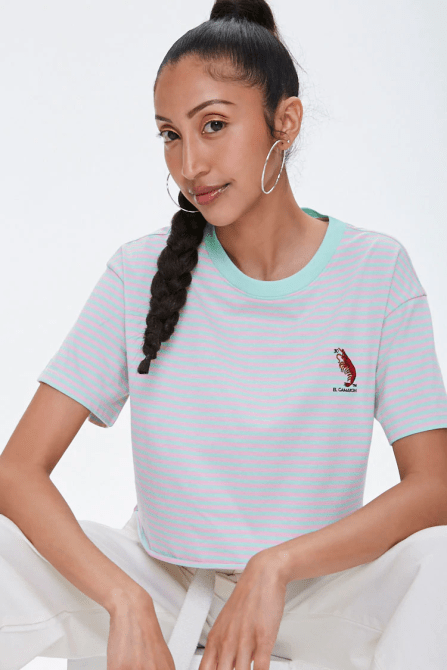 STYLECASTER | Forever 21 x Loteria | embroidered tee