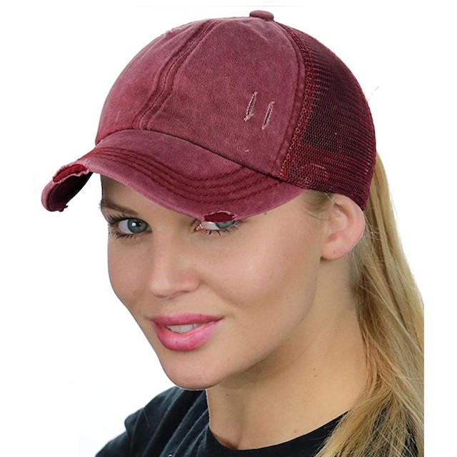 C.C Ponycap Adjustable Mesh Baseball Cap