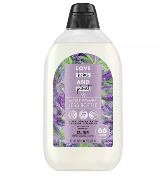 Love Home and Planet laundry detergent