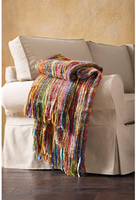 ART & ARTIFACT Fringe Throw Blanket