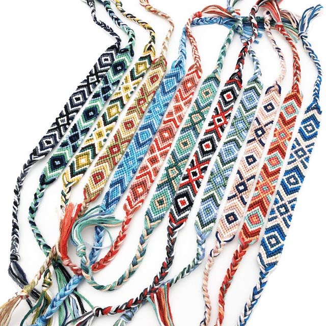 RIMOBUL Nepal Style Woven Friendship Bracelets