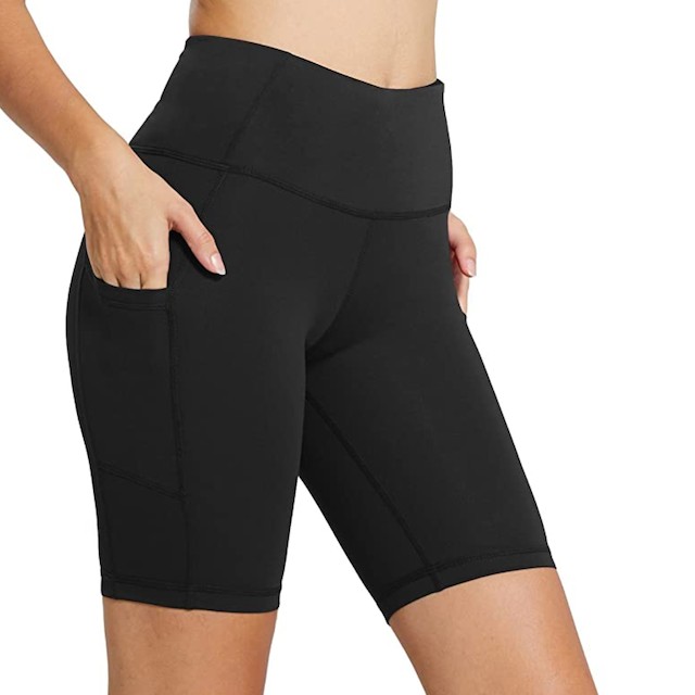 BALEAF Women's High Waist Workout Biker Shorts