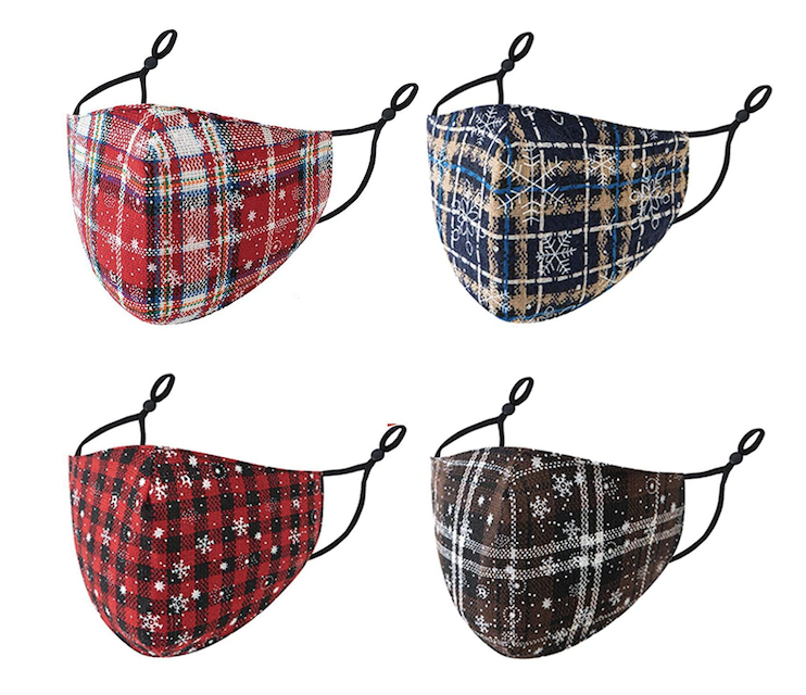 Holiday Snowflake Cotton Masks